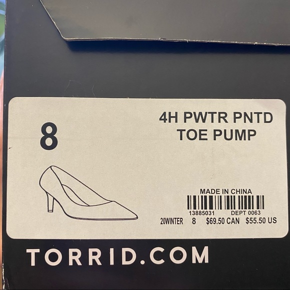 NWT TORRID WIDE WIDTH Pewter Snake Print Pumps - Picture 11 of 12